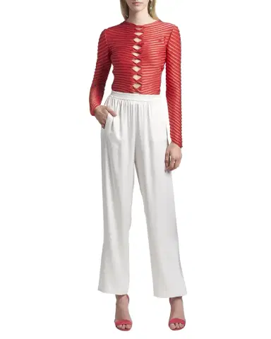Giorgio Armani Silk Relaxed-Leg Trousers | Thumbnail 1