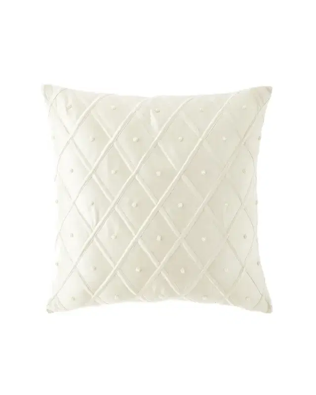 Austin Horn Collection Catherine 's Palace Pearl Lattice Euro Sham