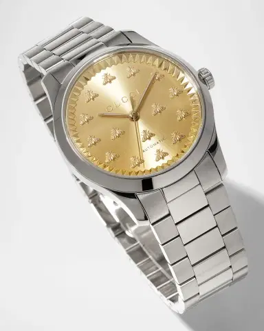 Gucci G-Timeless Multibee Automatic Steel Watch, 38mm | Thumbnail 3
