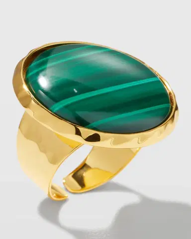 NEST Jewelry Malachite Adjustable Ring | Thumbnail 2
