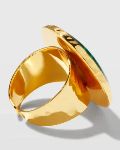 NEST Jewelry Malachite Adjustable Ring | Thumbnail 3