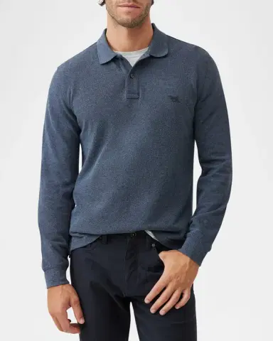 Rodd & Gunn Men's Long-Sleeve Pique Polo Shirt | Thumbnail 3