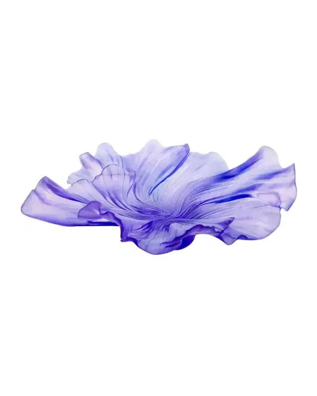 Daum Croisiere Medium Lilac Draped Bowl
