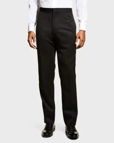 Brioni Men's Wool Tuxedo Pants | Thumbnail 4 Brioni Men's Wool Tuxedo Pants | Thumbnail 4