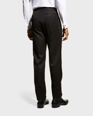 Brioni Men's Wool Tuxedo Pants | Thumbnail 6 Brioni Men's Wool Tuxedo Pants | Thumbnail 6