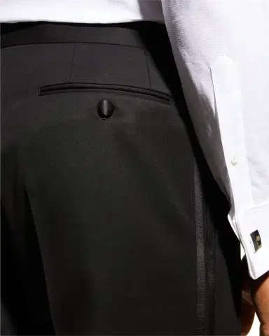 Brioni Men's Wool Tuxedo Pants | Thumbnail 7 Brioni Men's Wool Tuxedo Pants | Thumbnail 7