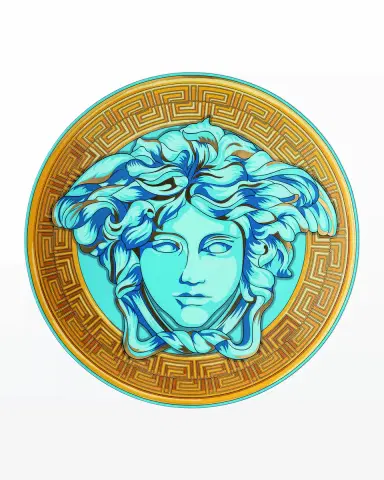Versace Medusa Amplified Blue Coin Service Plate | Thumbnail 2