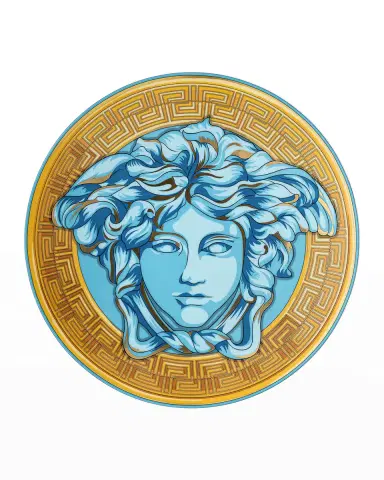 Versace Medusa Amplified Blue Coin Service Plate | Thumbnail 1