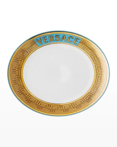 Versace Medusa Amplified Blue Coin Salad Plate | Thumbnail 3 Versace Medusa Amplified Blue Coin Salad Plate | Thumbnail 3