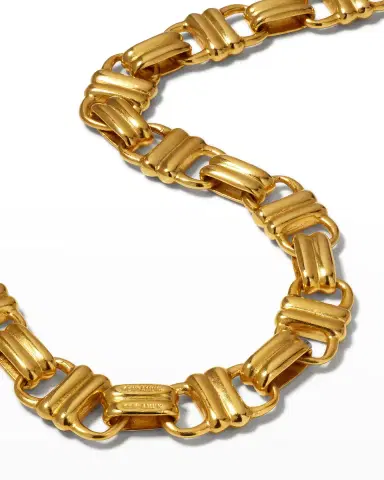 Ben-Amun Gold Chain Toggle Necklace, 16.5"L | Thumbnail 3