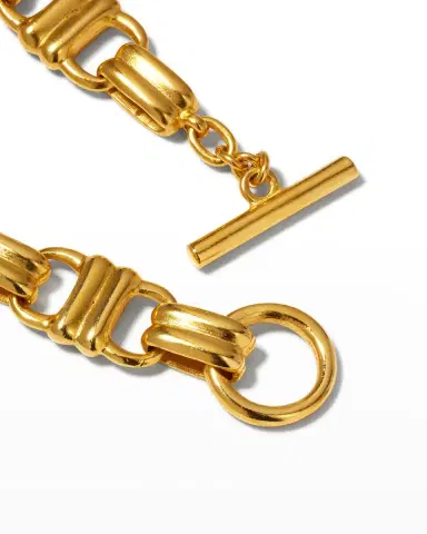 Ben-Amun Gold Chain Toggle Necklace, 16.5"L | Thumbnail 4