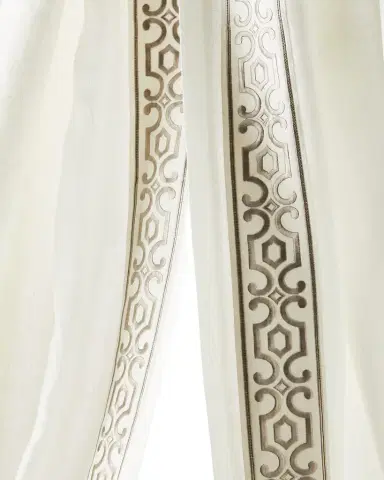Home Silks Two Andes Natural Curtains, 96"L | Thumbnail 1 Home Silks Two Andes Natural Curtains, 96"L | Thumbnail 1