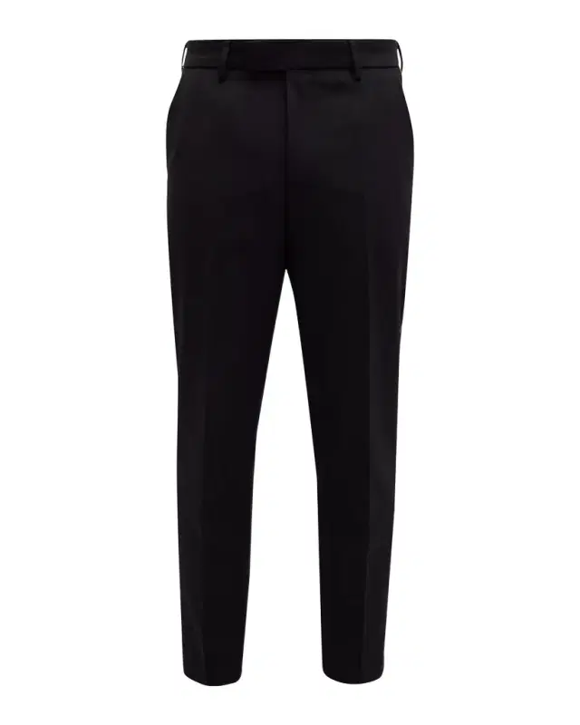 BOSS Men 's Wool-Blend Solid Tuxedo Pants