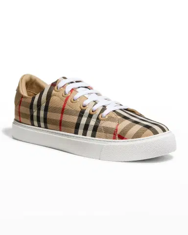 Burberry New Albridge Check Low-Top Sneakers | Thumbnail 2 Burberry New Albridge Check Low-Top Sneakers | Thumbnail 2