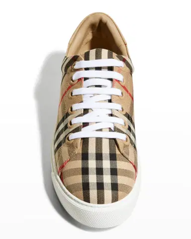 Burberry New Albridge Check Low-Top Sneakers | Thumbnail 5 Burberry New Albridge Check Low-Top Sneakers | Thumbnail 5