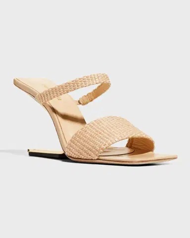 Cult Gaia Rene Woven Cantilevered Heel Sandals | Thumbnail 2 Cult Gaia Rene Woven Cantilevered Heel Sandals | Thumbnail 2