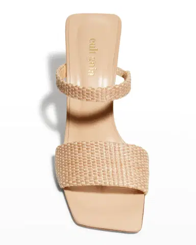 Cult Gaia Rene Woven Cantilevered Heel Sandals | Thumbnail 5 Cult Gaia Rene Woven Cantilevered Heel Sandals | Thumbnail 5