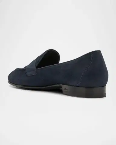 Brioni Men's Leather Penny Loafers | Thumbnail 4 Brioni Men's Leather Penny Loafers | Thumbnail 4