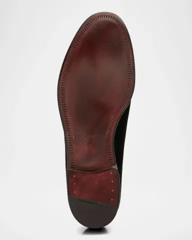 Dolce & Gabbana Men's Logo Velvet Dress Loafers | Thumbnail 7