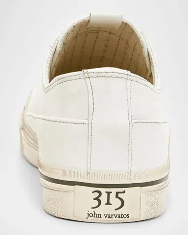 JOHN VARVATOS Men's Vulc Laceless Low Top Leather Shoes | Thumbnail 2 JOHN VARVATOS Men's Vulc Laceless Low Top Leather Shoes | Thumbnail 2