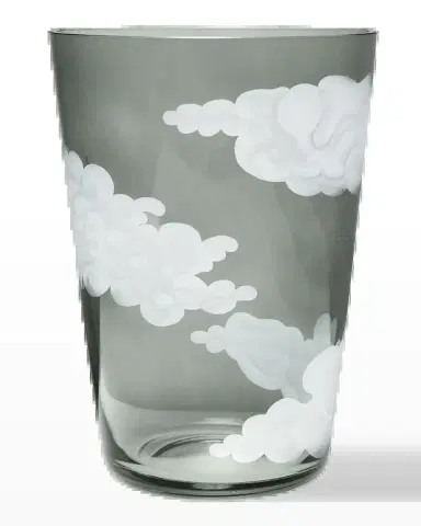 Jonathan Hansen Large Smoke Crystal Bucket Vase | Thumbnail 2