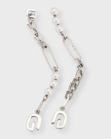 Givenchy G-Link Pearly Drop Earrings | Thumbnail 3