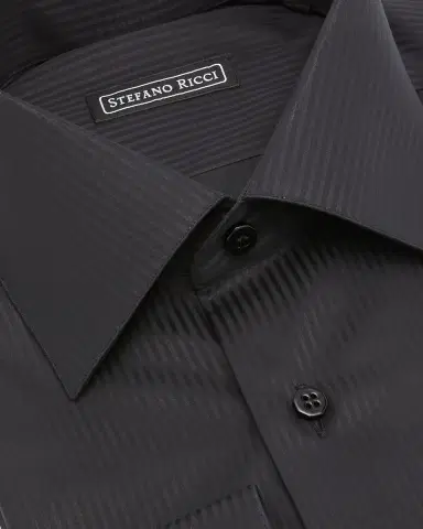 Stefano Ricci Men's Tonal Stripe Dress Shirt | Thumbnail 2 Stefano Ricci Men's Tonal Stripe Dress Shirt | Thumbnail 2