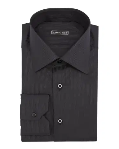 Stefano Ricci Men's Tonal Stripe Dress Shirt | Thumbnail 1 Stefano Ricci Men's Tonal Stripe Dress Shirt | Thumbnail 1