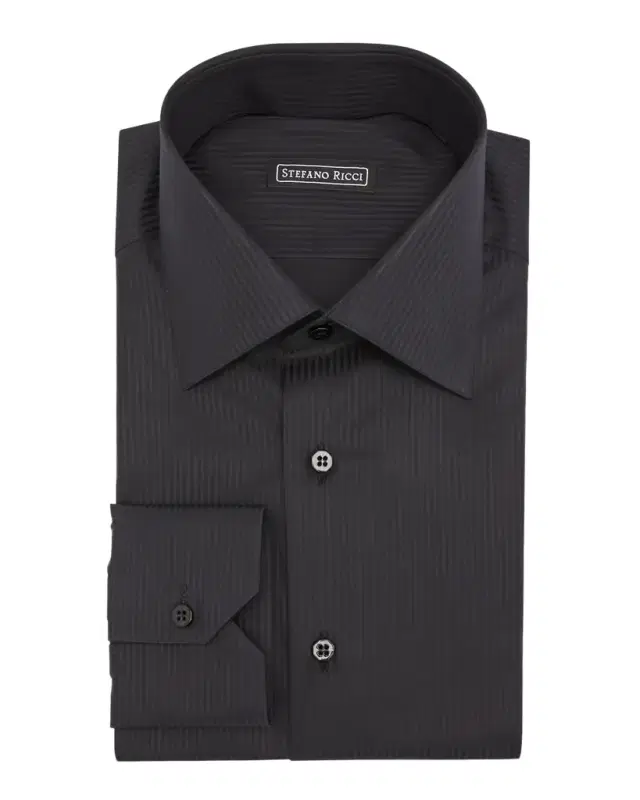 Stefano Ricci Men 's Tonal Stripe Dress Shirt