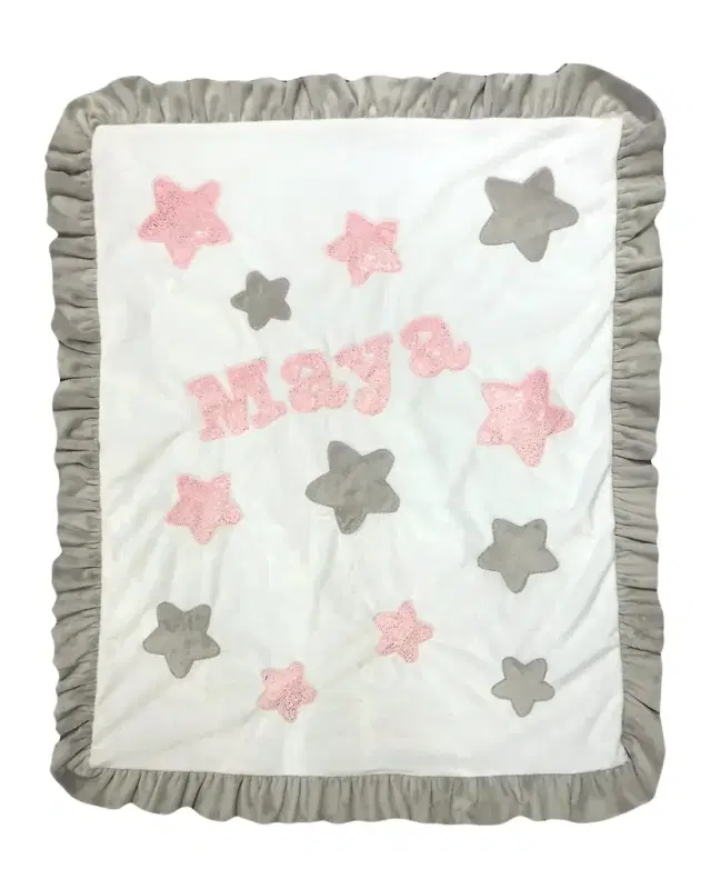 Boogie Baby Stellarific Star Applique Personalized Blanket