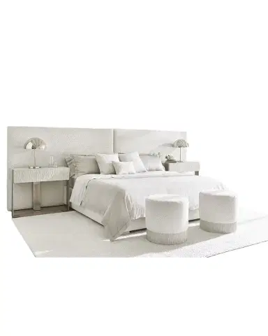 Bernhardt Solaria Extended Panel Upholstered King Bed | Thumbnail 1