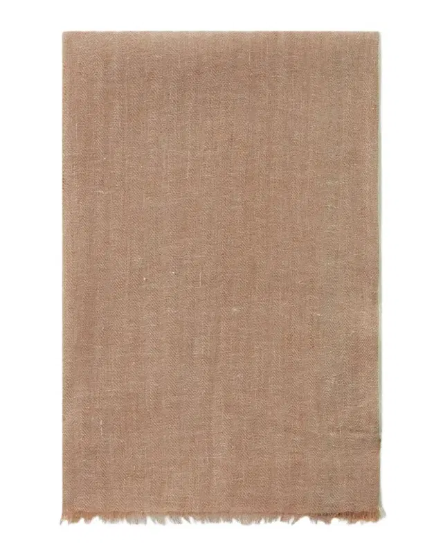 Striped Linen-Silk Stole