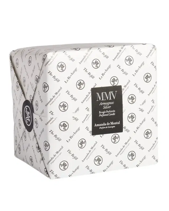 Amanda de Montal Armagnac Silver 4-Wick Scented Candle Refill, 1.4 kg
