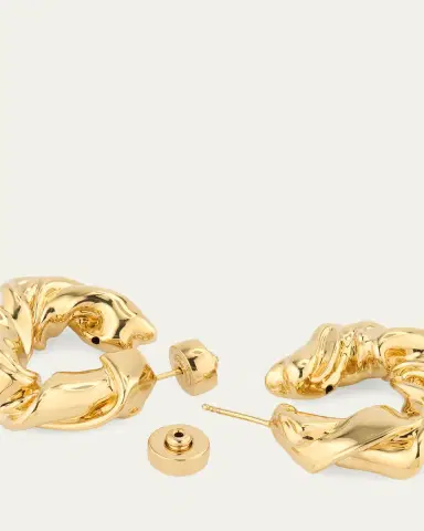 Oscar de la Renta Folded Hoop Earrings | Thumbnail 4