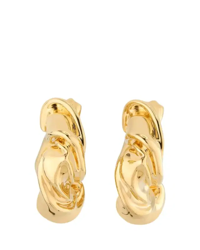 Folded Hoop Earrings