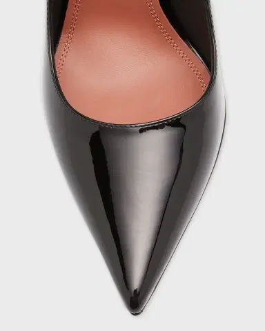 Amina Muaddi Ami Patent Leather Pedestal Pumps | Thumbnail 6 Amina Muaddi Ami Patent Leather Pedestal Pumps | Thumbnail 6