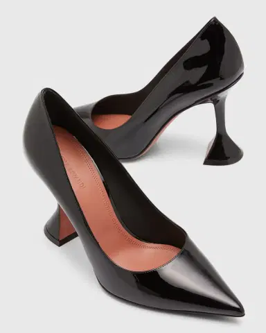 Amina Muaddi Ami Patent Leather Pedestal Pumps | Thumbnail 8 Amina Muaddi Ami Patent Leather Pedestal Pumps | Thumbnail 8