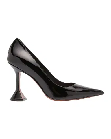 Amina Muaddi Ami Patent Leather Pedestal Pumps | Thumbnail 1 Amina Muaddi Ami Patent Leather Pedestal Pumps | Thumbnail 1