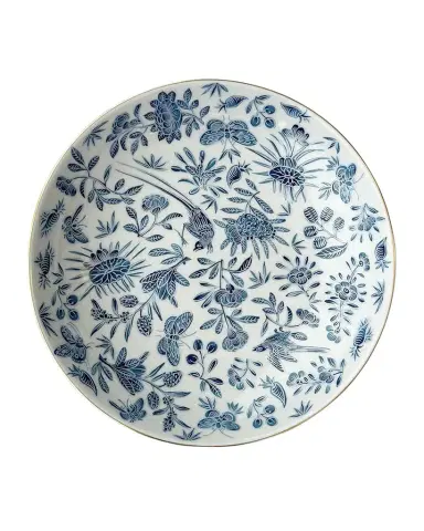 Mottahedeh Sacred Bird & Butterfly Blue Cereal Bowl | Thumbnail 1 Mottahedeh Sacred Bird & Butterfly Blue Cereal Bowl | Thumbnail 1