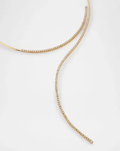 Mattia Cielo 18k Yellow Gold Diamond Wrap Necklace | Thumbnail 2