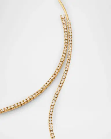 Mattia Cielo 18k Yellow Gold Diamond Wrap Necklace | Thumbnail 3