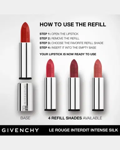 Givenchy Le Rouge Interdit Intense Silk Lipstick Refill | Thumbnail 3 Givenchy Le Rouge Interdit Intense Silk Lipstick Refill | Thumbnail 3