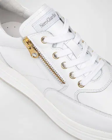 NeroGiardini Bow Platform Leather Sneakers | Thumbnail 3