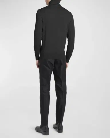 Tom Ford Men's Fine-Gauge Wool Turtleneck | Thumbnail 3 Tom Ford Men's Fine-Gauge Wool Turtleneck | Thumbnail 3