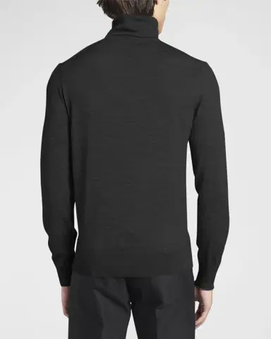 Tom Ford Men's Fine-Gauge Wool Turtleneck | Thumbnail 6 Tom Ford Men's Fine-Gauge Wool Turtleneck | Thumbnail 6