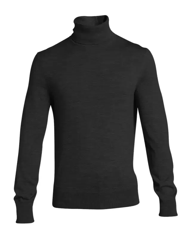 Men 's Fine-Gauge Wool Turtleneck