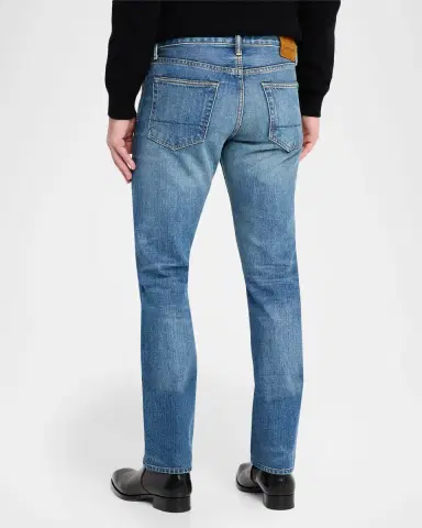 Tom Ford Men's Straight-Fit Selvedge Denim Jeans | Thumbnail 3