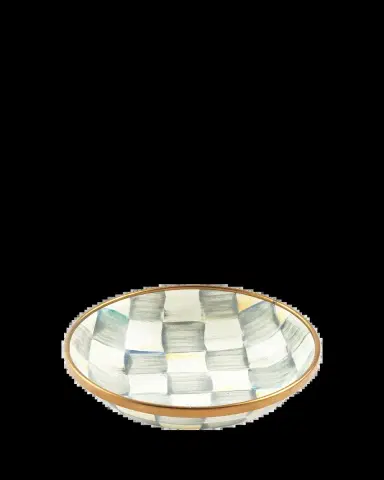 MacKenzie-Childs Sterling Check Enamel Dipping Bowl | Thumbnail 2 MacKenzie-Childs Sterling Check Enamel Dipping Bowl | Thumbnail 2