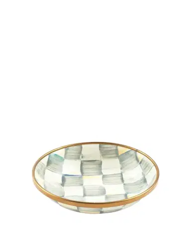 MacKenzie-Childs Sterling Check Enamel Dipping Bowl | Thumbnail 1 MacKenzie-Childs Sterling Check Enamel Dipping Bowl | Thumbnail 1