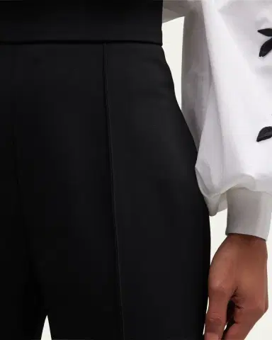 Carolina Herrera High-Rise Skinny-Leg Ankle Crepe Pants | Thumbnail 10